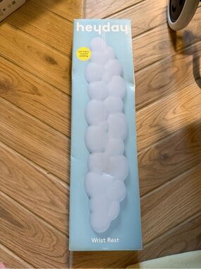 heyday White Soft Fabric Wrist Rest for Keyboard Comfort